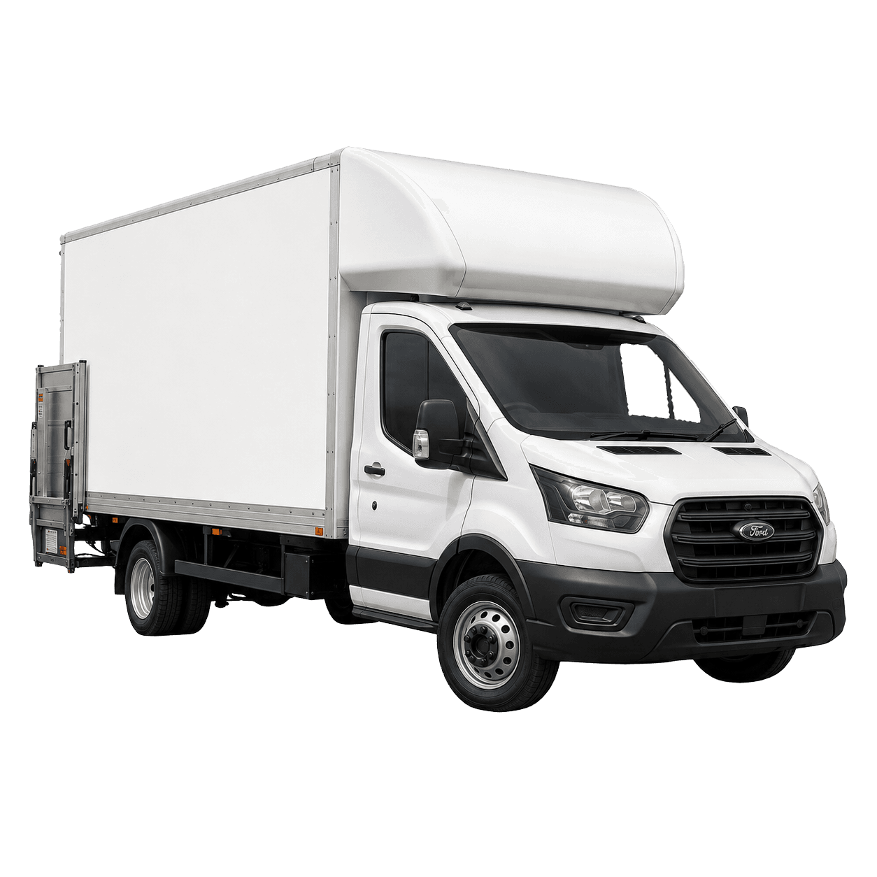 Ford Luton box van with tail lift for hire in Sunderland